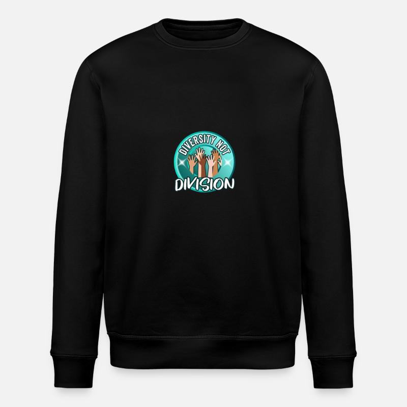 Celebrate Diversity Not Division Unity - Stanley/Stella ROLLER Unisex Organic Sweatshirt - black