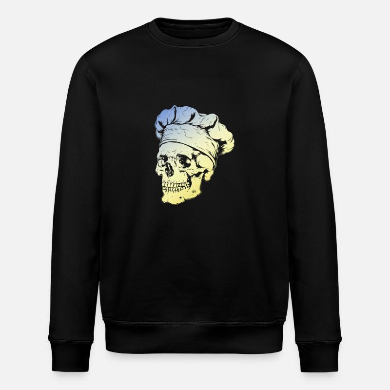 Chef Skull - Stanley/Stella ROLLER Unisex Organic Sweatshirt - black
