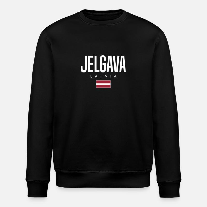 Jelgava Lettland - Stanley/Stella Unisex Bio-Sweatshirt ROLLER - Schwarz