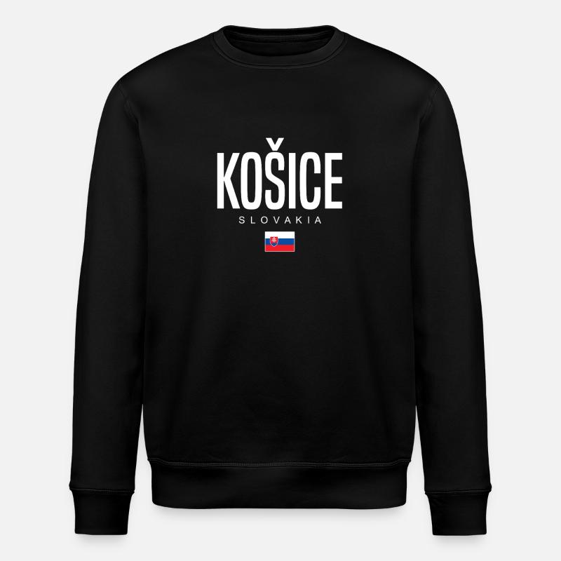 Košice, Slovakia - Stanley/Stella ROLLER Unisex Organic Sweatshirt - black