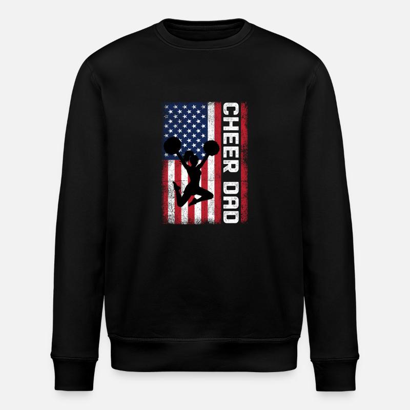Cheer Dad - Stanley/Stella ROLLER Unisex Organic Sweatshirt - black