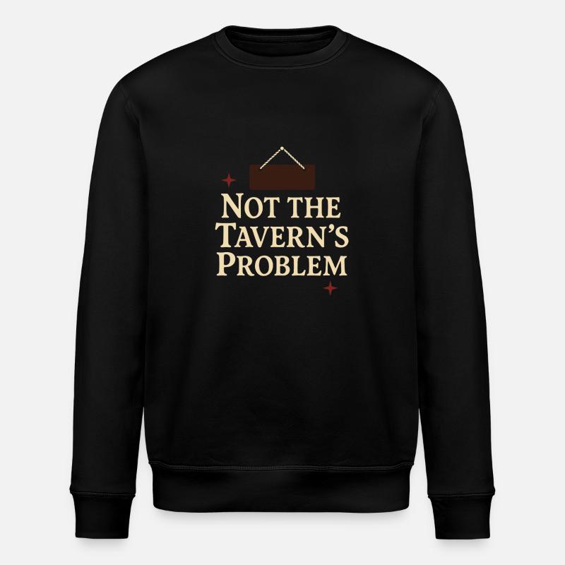 Medieval Tavern Renaissance Fair - Stanley/Stella ROLLER Unisex Organic Sweatshirt - black