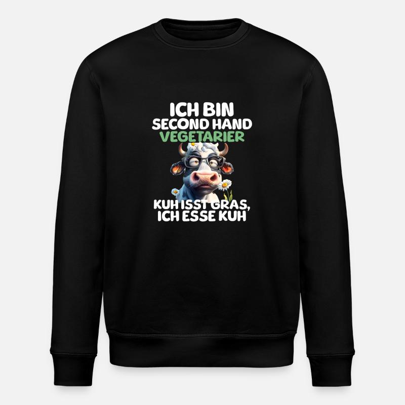 Second Hand Vegetarier - Stanley/Stella Unisex Bio-Sweatshirt ROLLER - Schwarz
