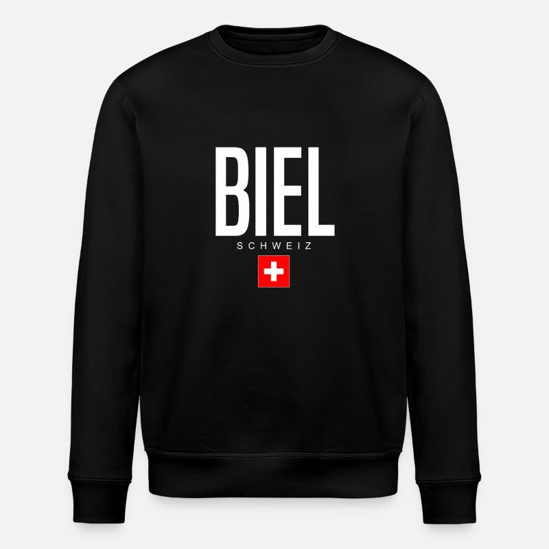 Bienne, Suisse - Sweat bio ROLLER Stanley/Stella Unisexe - noir