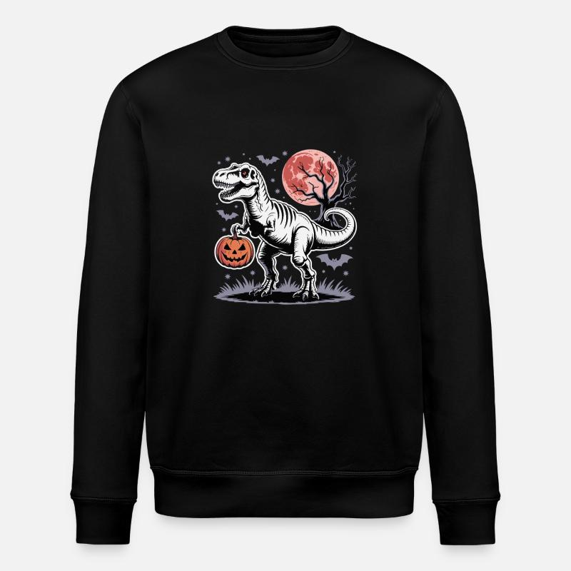 TERRIFYING NIGHT - Stanley/Stella ROLLER Unisex Organic Sweatshirt - black