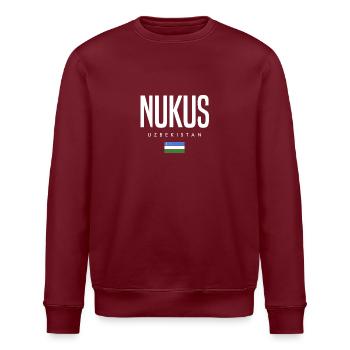 Nukus, Ouzbékistan - Sweat bio ROLLER Stanley/Stella Unisexe - bordeaux - Devant - Nik (191cm)