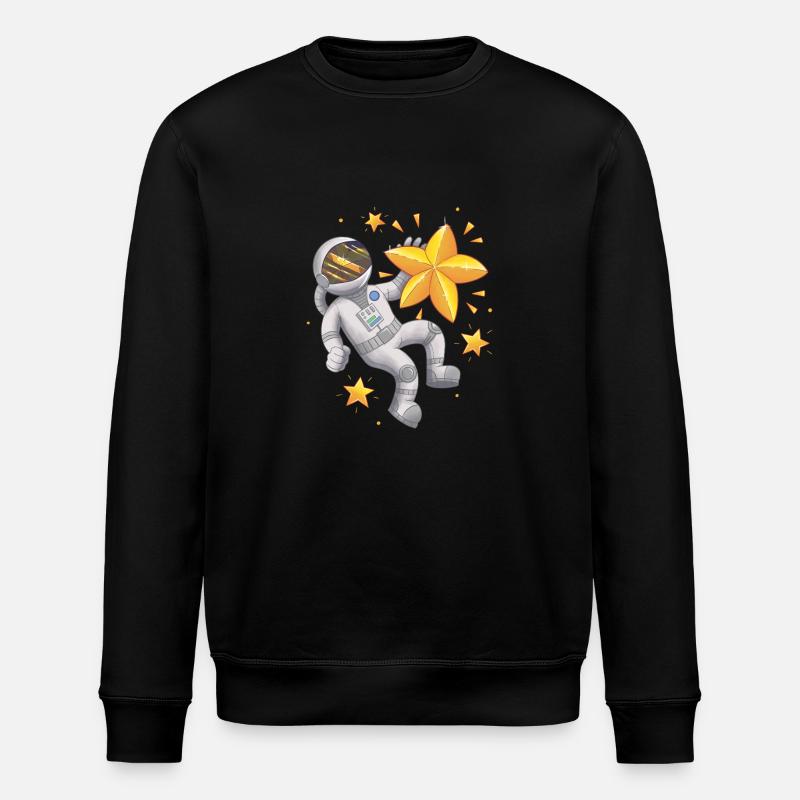 Astronaut Star - Stanley/Stella Unisex Bio-Sweatshirt ROLLER - Schwarz