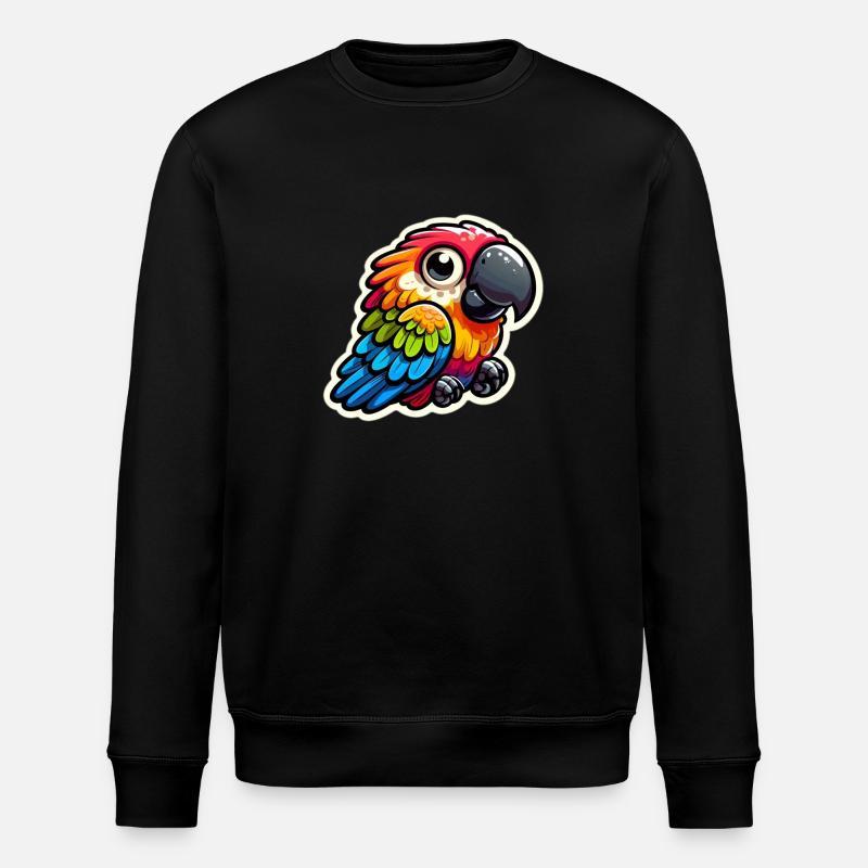 Papagei - Stanley/Stella Unisex Bio-Sweatshirt ROLLER - Schwarz