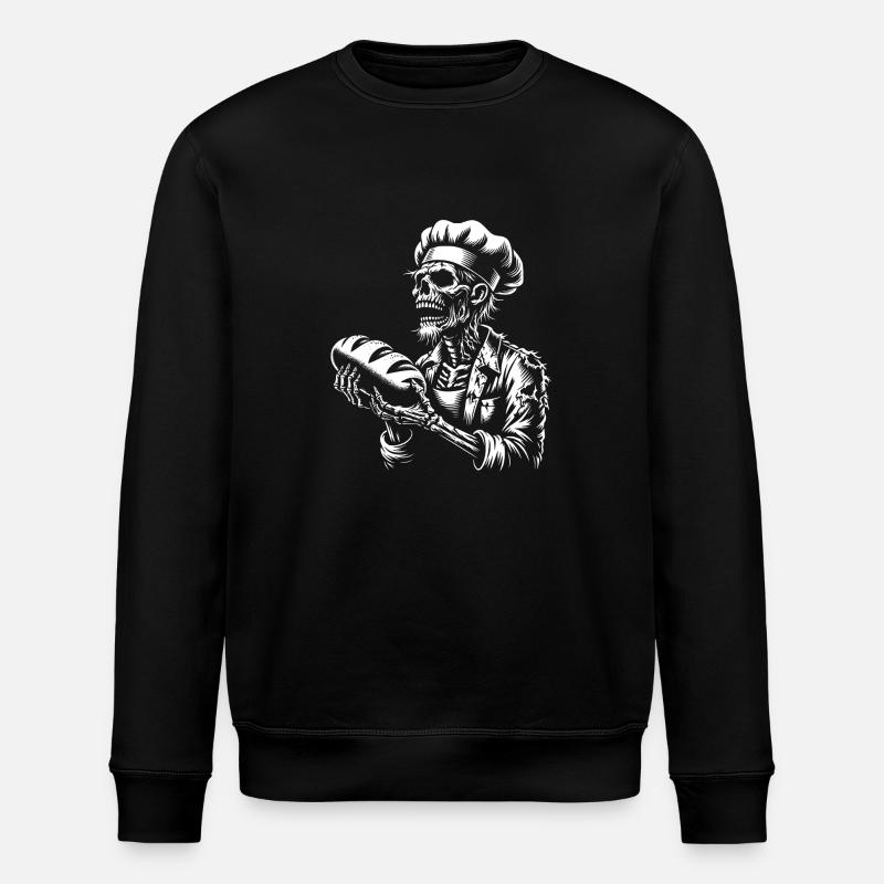 Zombie Bäcker gruseliger Bäcker - Stanley/Stella Unisex Bio-Sweatshirt ROLLER - Schwarz