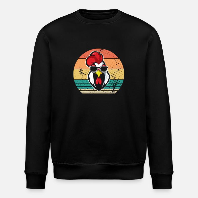 Poulet Coq - Sweat bio ROLLER Stanley/Stella Unisexe - noir