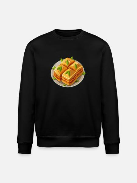Baklava - Turkish Dessert - Gift - Stanley/Stella ROLLER Unisex Organic Sweatshirt - black