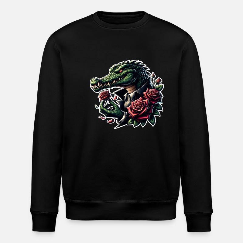 Crocodile - Sweat bio ROLLER Stanley/Stella Unisexe - noir
