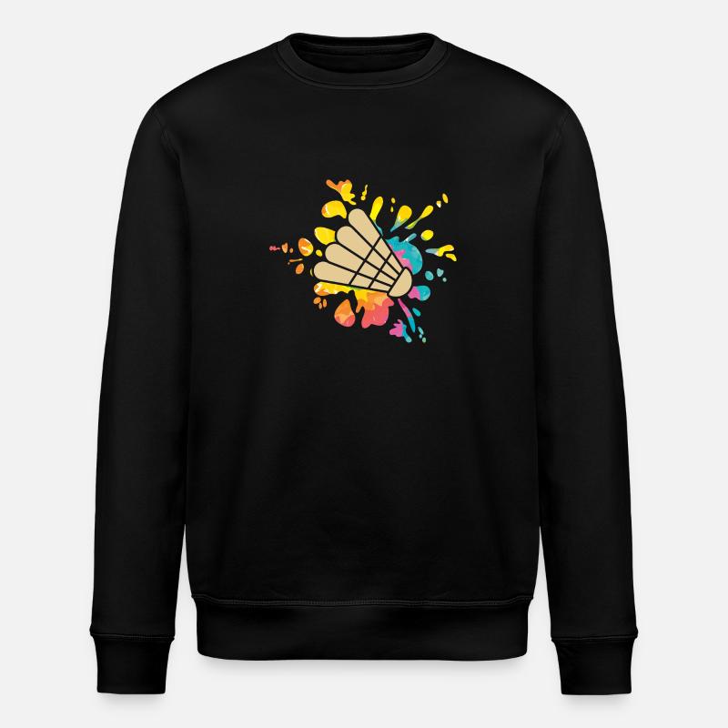 Federball Badminton - Sweat bio ROLLER Stanley/Stella Unisexe - noir