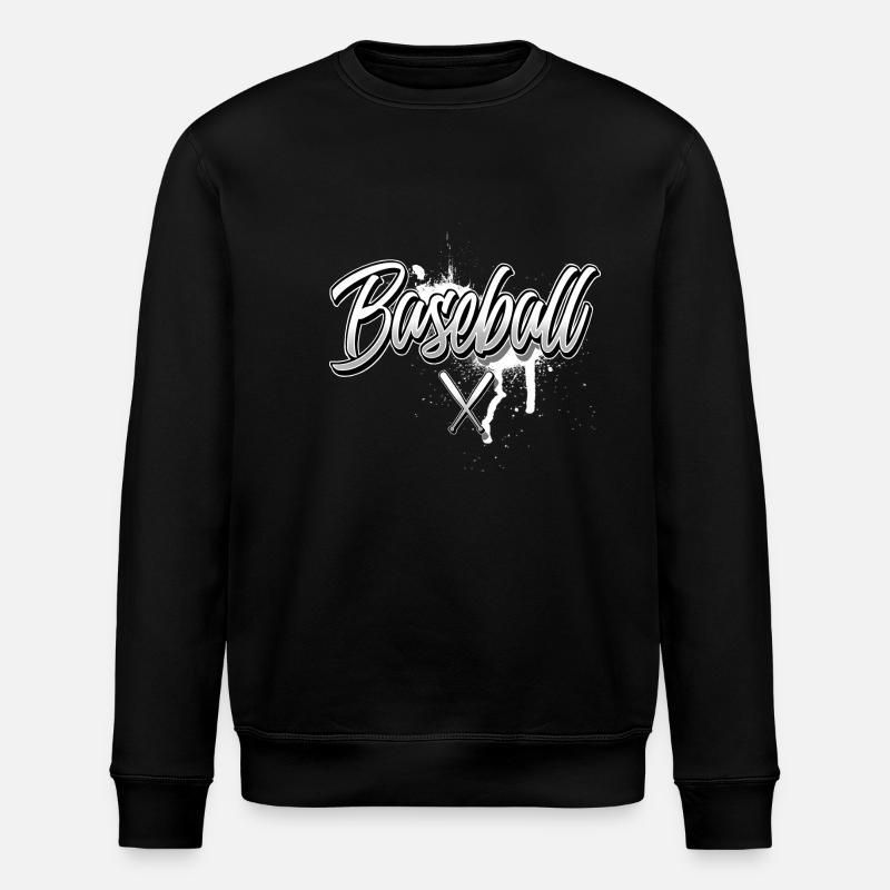 Lettrage de baseball - Sweat bio ROLLER Stanley/Stella Unisexe - noir