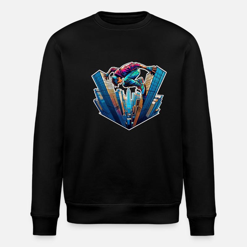 Parkour - Stanley/Stella Unisex Bio-Sweatshirt ROLLER - Schwarz