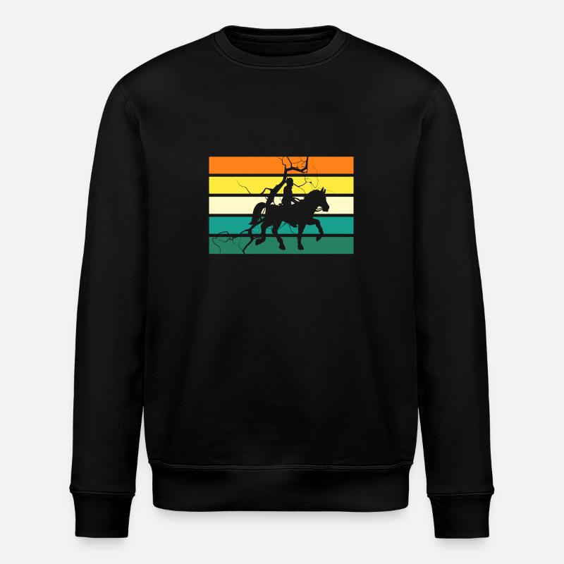 Reiten Pferde - Stanley/Stella Unisex Bio-Sweatshirt ROLLER - Schwarz