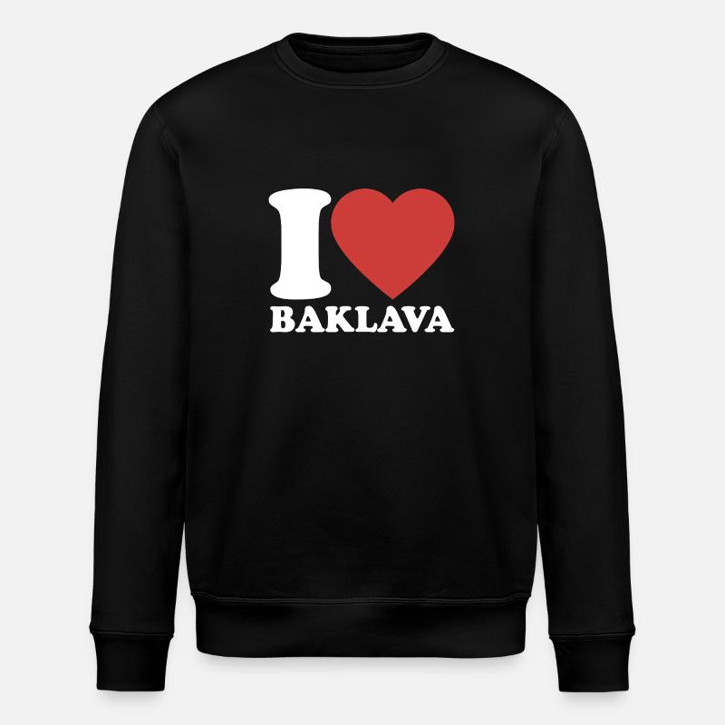 J’aime le baklava - Dessert - Dire - Sweat bio ROLLER Stanley/Stella Unisexe - noir