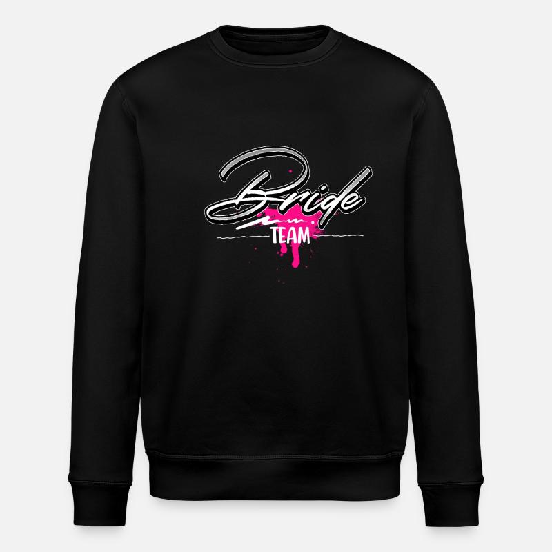 Team Braut - Stanley/Stella Unisex Bio-Sweatshirt ROLLER - Schwarz