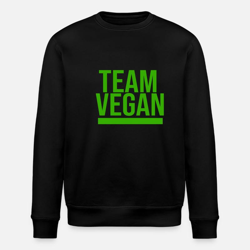 TEAM VEGAN - Stanley/Stella ROLLER Unisex Organic Sweatshirt - black