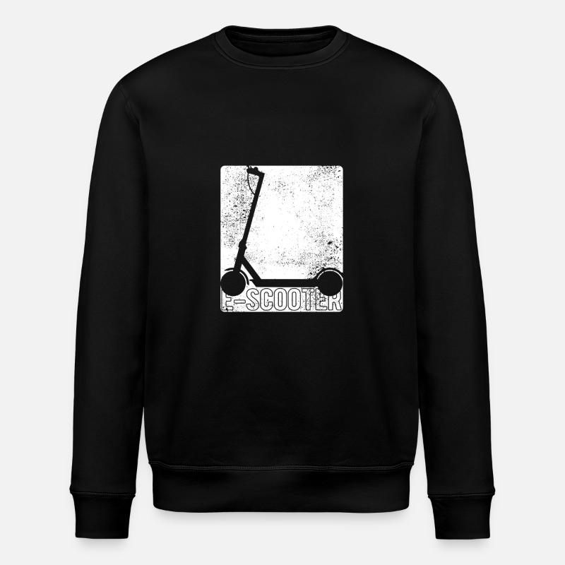 E-Scooter, Elektro Roller mit Akku - Stanley/Stella Unisex Bio-Sweatshirt ROLLER - Schwarz