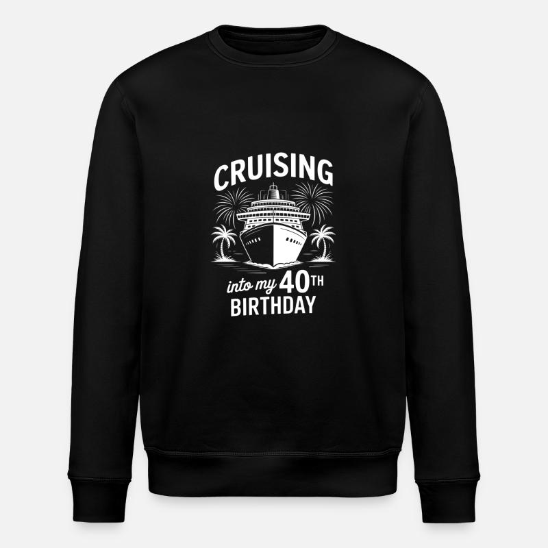 Croisière 40e anniversaire - Sweat bio ROLLER Stanley/Stella Unisexe - noir