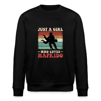 Hapkido Fille - Sweat bio ROLLER Stanley/Stella Unisexe - noir - Devant - Nik (191cm)