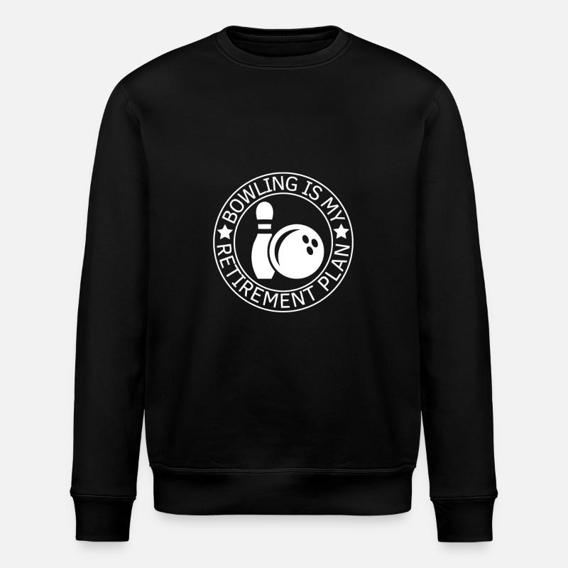 Bowling Ruhestand Spruch Rentner - Stanley/Stella Unisex Bio-Sweatshirt ROLLER - Schwarz