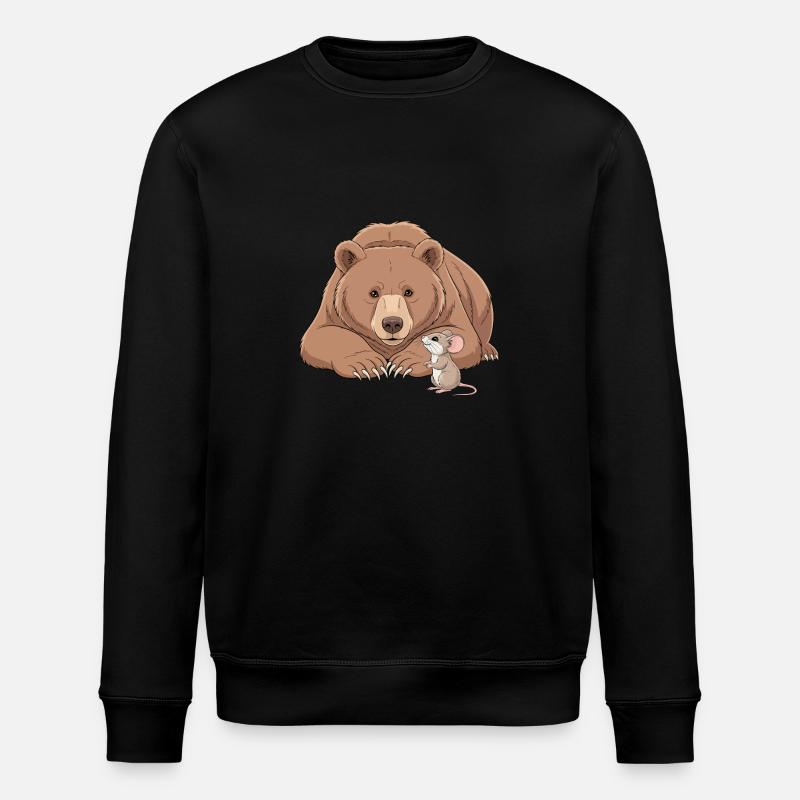 L’ours et la souris - Sweat bio ROLLER Stanley/Stella Unisexe - noir