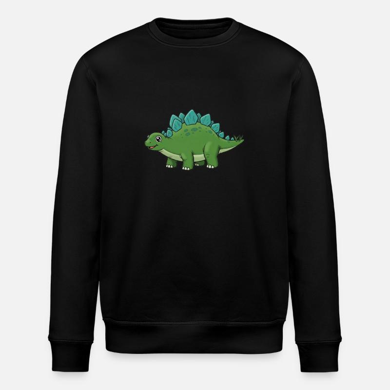 Dino Dessin Animé Stegosaure - Sweat bio ROLLER Stanley/Stella Unisexe - noir