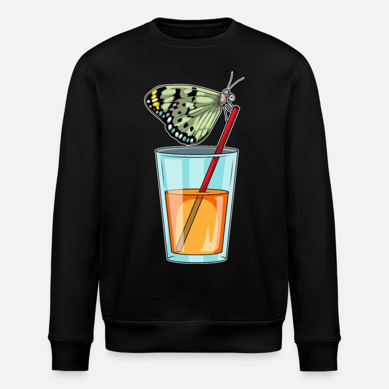 Butterfly Juice - Stanley/Stella ROLLER Unisex Organic Sweatshirt - black
