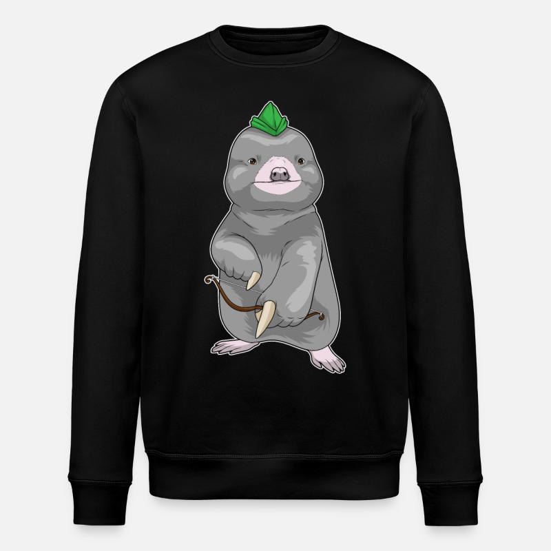 Mole Archer Bow - Stanley/Stella ROLLER Unisex Organic Sweatshirt - black