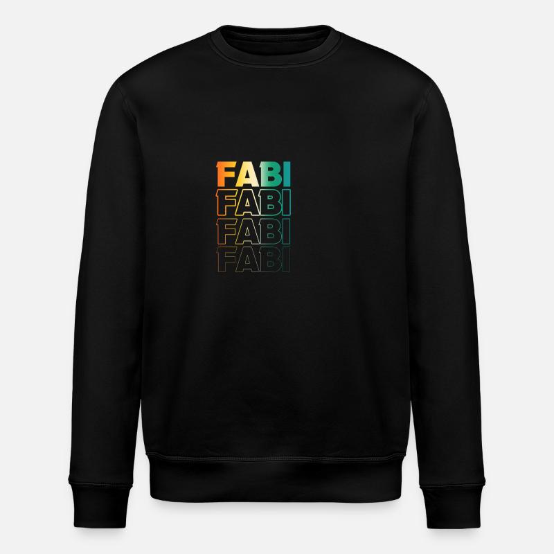 Fabian - Stanley/Stella Unisex Bio-Sweatshirt ROLLER - Schwarz