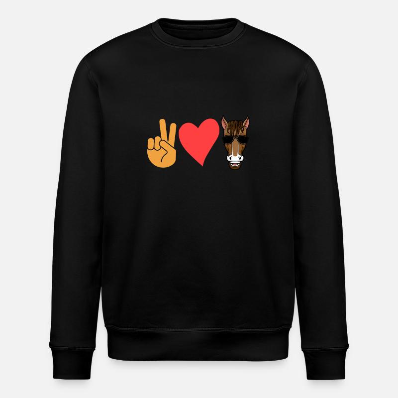 Monter à cheval - Sweat bio ROLLER Stanley/Stella Unisexe - noir