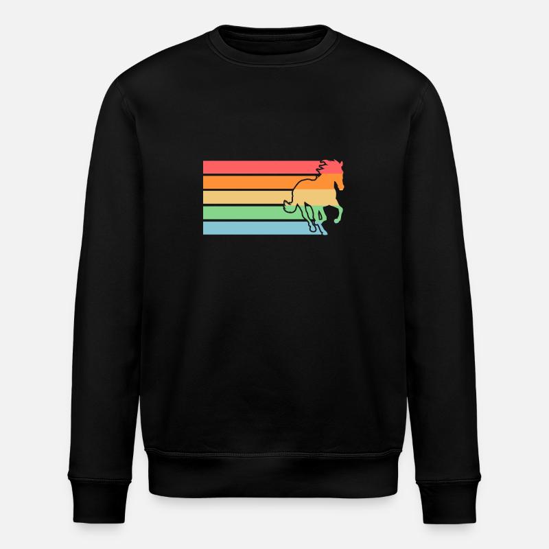 Reiten Pferd - Stanley/Stella Unisex Bio-Sweatshirt ROLLER - Schwarz