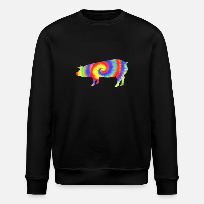 Schwein - Stanley/Stella Unisex Bio-Sweatshirt ROLLER - Schwarz