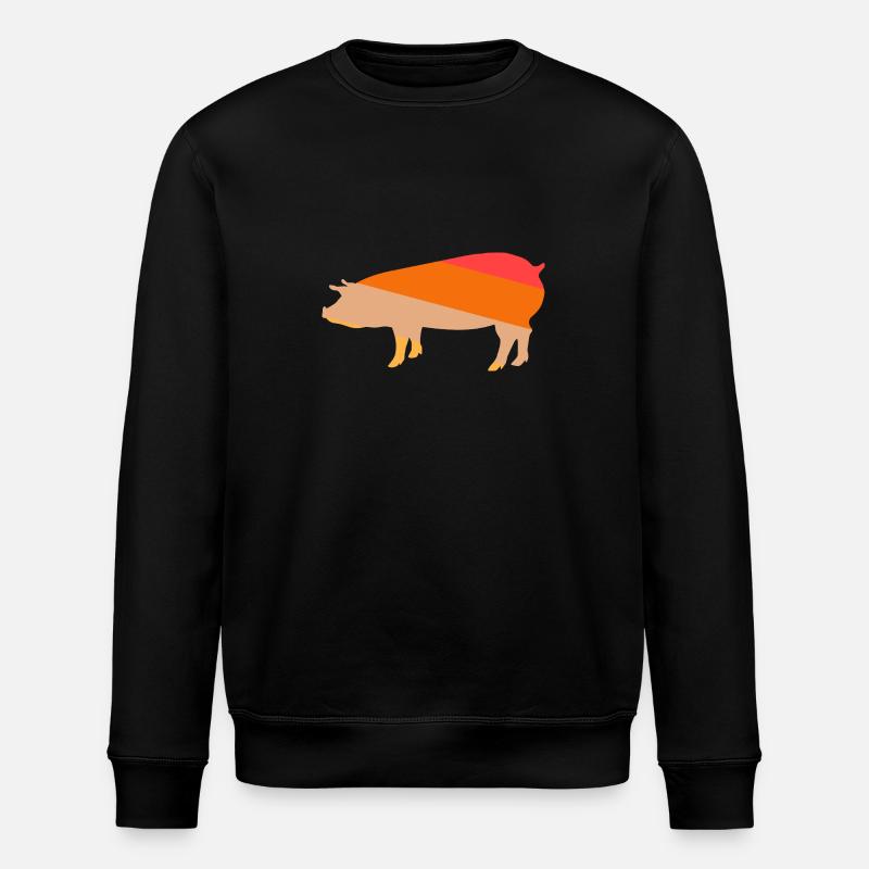 Pig - Stanley/Stella ROLLER Unisex Organic Sweatshirt - black
