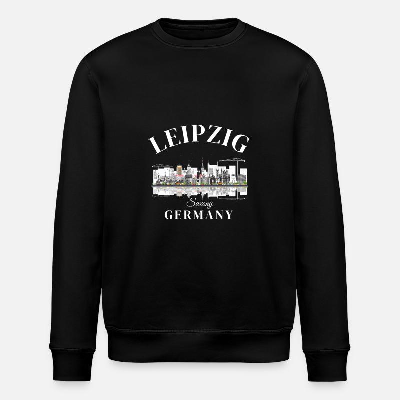 Leipzig Saxony witzerland Germany Deutschland - Stanley/Stella Unisex Bio-Sweatshirt ROLLER - Schwarz