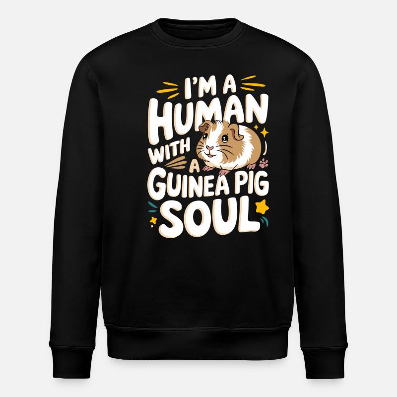 Guinea pig - Stanley/Stella ROLLER Unisex Organic Sweatshirt - black