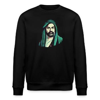 Expressive: Hz. Ali Design - Stanley/Stella ROLLER Unisex Organic Sweatshirt - black - Front - Nik (191cm)