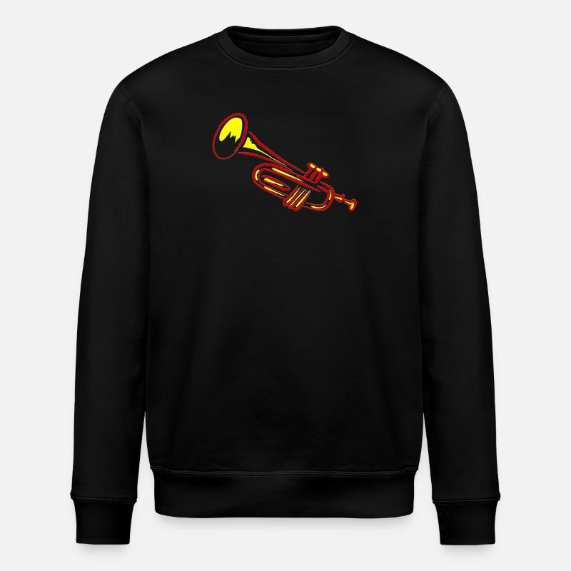 Trompette en laiton design - Sweat bio ROLLER Stanley/Stella Unisexe - noir
