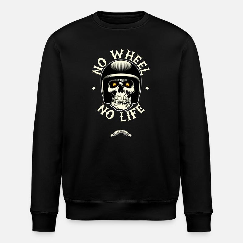 No wheel No life - Sweat bio ROLLER Stanley/Stella Unisexe - noir