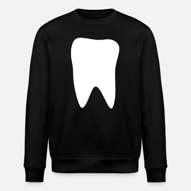 Tooth, Teeth, Dentist - Stanley/Stella ROLLER Unisex Organic Sweatshirt - black