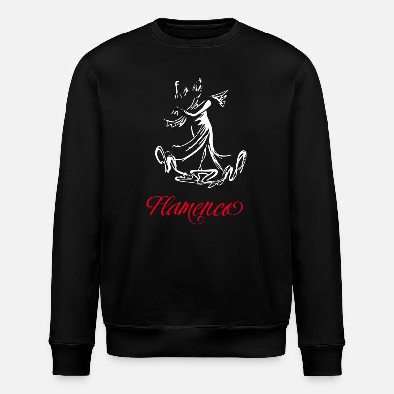 Flamingo (dunkel) - Stanley/Stella Unisex Bio-Sweatshirt ROLLER - Schwarz