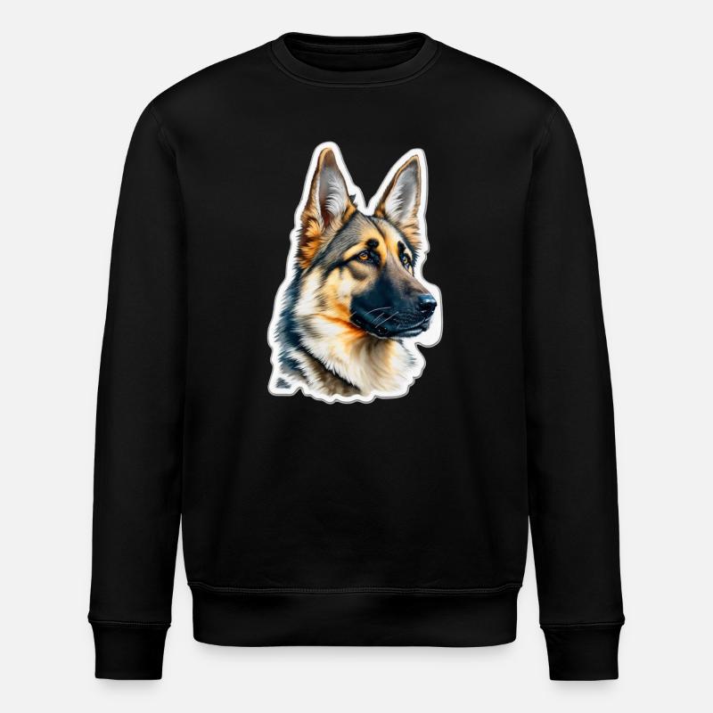 Deutscher Schäferhund - Stanley/Stella Unisex Bio-Sweatshirt ROLLER - Schwarz