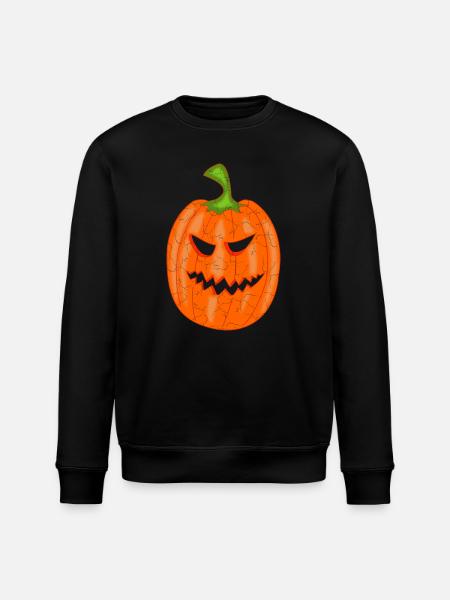Citrouille Halloween - Sweat bio ROLLER Stanley/Stella Unisexe - noir