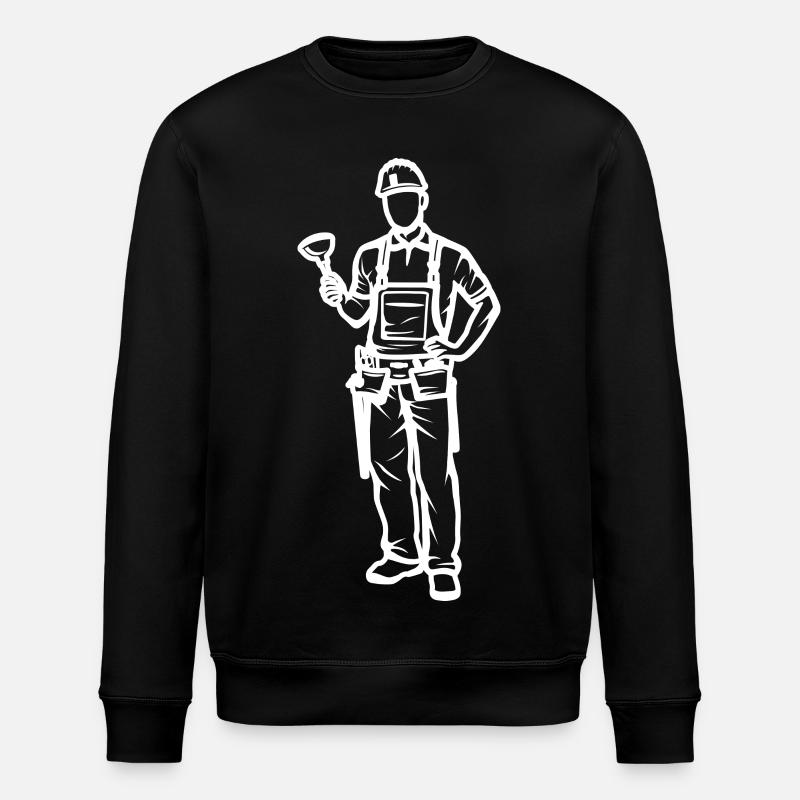 Plombier - Sweat bio ROLLER Stanley/Stella Unisexe - noir