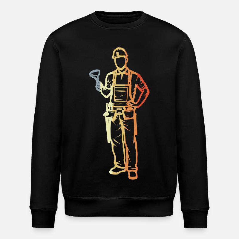 Plombier à l’ancienne - Sweat bio ROLLER Stanley/Stella Unisexe - noir