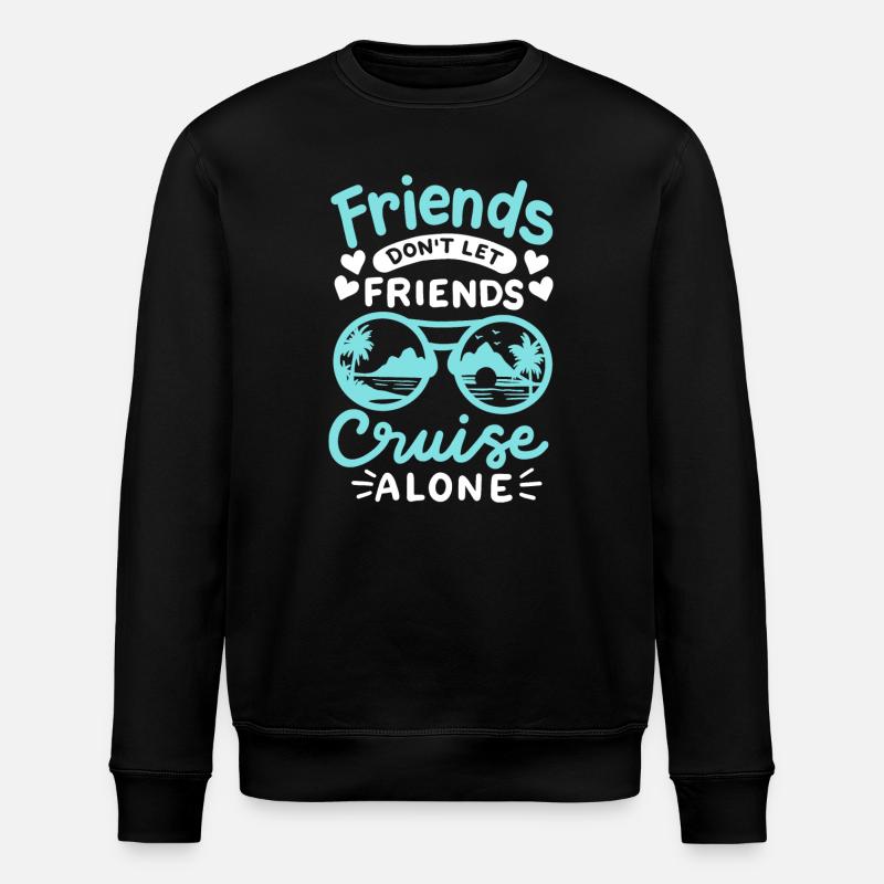 Kreuzfahrt mit Freunden - Stanley/Stella Unisex Bio-Sweatshirt ROLLER - Schwarz