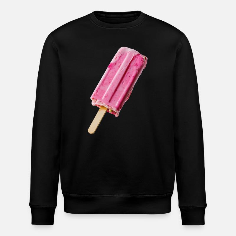 Glace rose au STil - Sweat bio ROLLER Stanley/Stella Unisexe - noir