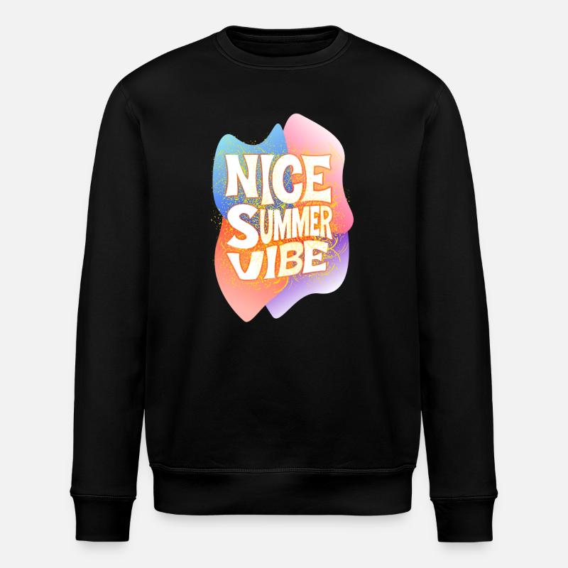 Nice summer vibe - Stanley/Stella Unisex Bio-Sweatshirt ROLLER - Schwarz